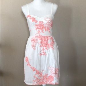 WOMENS White Floral Dress